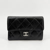 CHANEL クラシックキャビアカード財布シルバー 160427357 [P]