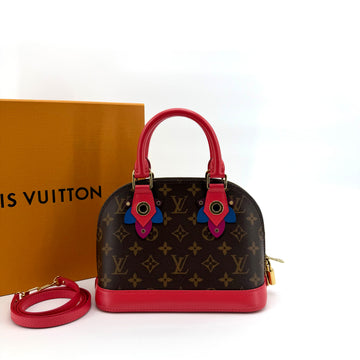 Louis Vuitton Alma BB Tote Shoulder Bag Red 160431051 [P]