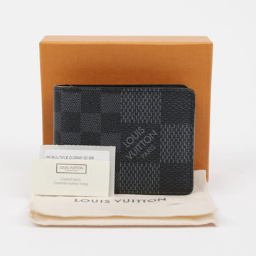 LOUIS VUITTON Multiple Wallet Damier Graphite Canvas Geldbörse 160320510 [P]
