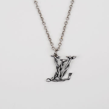 Louis Vuitton Snake Pendant Steel Necklace Silver 160321012 [P]