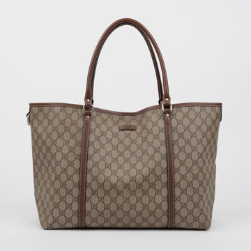 Gucci GG Supreme Shopper Shoulder Bag Brown 160322264 [P]