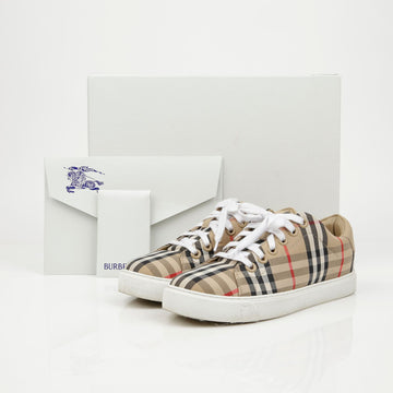 BURBERRY Vintage Check Low Top Damensneaker Archive Beige 160214979 [P]
