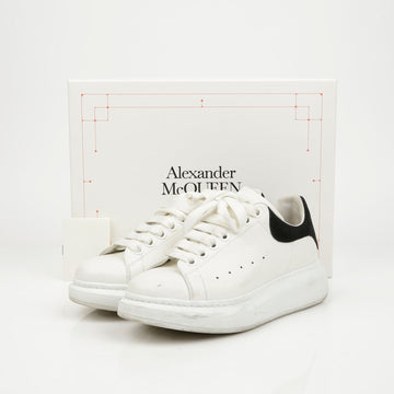 Alexander McQueen Oversole Sneakers White Black Tab 160230403 [P]