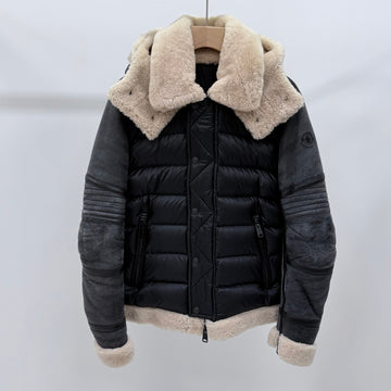 Moncler Shearling Mustard Jacket Black 160436899 [P]