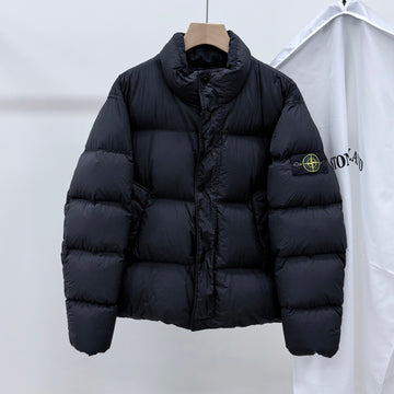 STONE ISLAND クリングルラプス ショートパディングジャケット ブラック 160437486 [P]