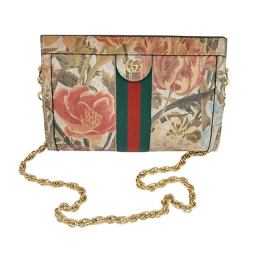GUCCI GGフローラミニバッグショルダーバッグ702200ゴールドチェーンバッグ 160440741 [P]