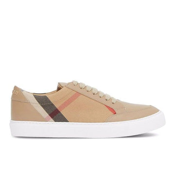 Burberry Check and Leather Sneakers 150286865 [P]