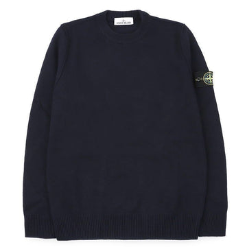 STONE ISLAND Herren Wappen Patch Lambswool Strickpullover (Navy) L2S15 5100072 S00A3 V0020 160456095 [P]