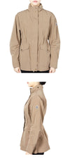 MONCLER Damen NADES Logo-Patch Parka Jacke (Hellbeige) 1A00101 598E6 22G 131427487 [P]