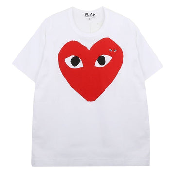 Comme Des Garcons Big Heart Red Patch Short Sleeve T-Shirt 156972998 [P]