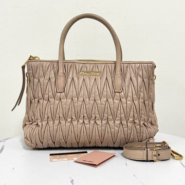 Miu Miu Matelassé Tote Bag & Shoulder Bag (RN1016) 160458988 [P]