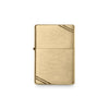 ZIPO Vintage Slashed Brushed Gold Lighter 153744051 [P]