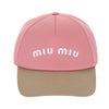 MIU MIU ドリルベースボールベゴニアキャップ 155073132 [P]