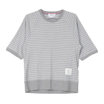 Thom Browne MJS157A 3 Size Stripe Rib Cuff T-Shirt 159586723 [P]