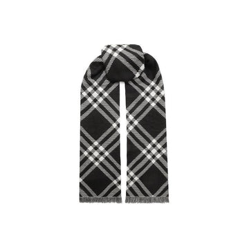 Burberry 26FW Bais Bias Tree Bar Scarf Black Calico 8110162 160468016 [P]