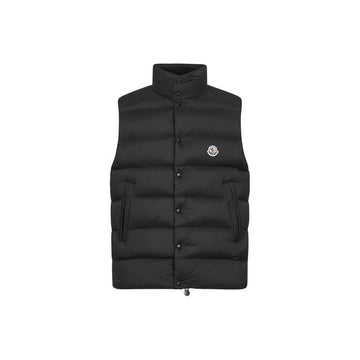 Moncler TIBB Logo Patch Padded Vest Black 1A000 96 597YD 999 160468029 [P]