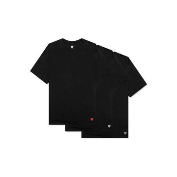 HUMAN MADE 3-PACK T-Shirt mit Herz-Logo-Druck Schwarz 26SS 160468150 [P]