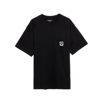 CARHARTT Pocket T-shirt mit Herz-Logo Schwarz I032128 00EXX 160468314 [P]
