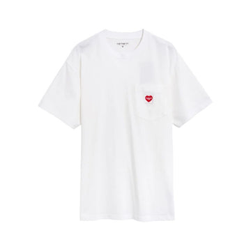 Carhartt Heart Logo Pocket T-Shirt White 26SS I032128 1WZXX 160468316 [P]