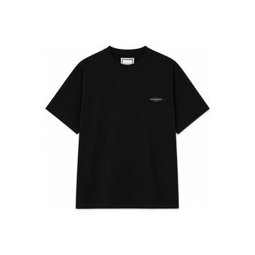 Wooyoungmi String T-shirt with Logo Patch Black W261TS11 715B 160468420 [P]