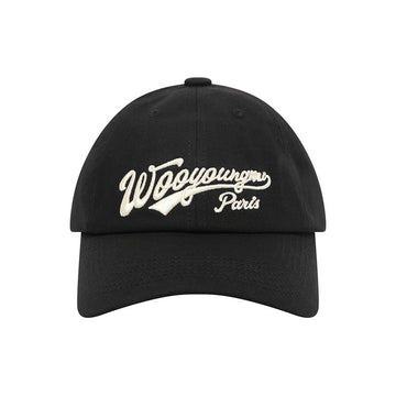 Wooyoungmi Script Logo Cap Black W261CA57 661B 160468424 [P]