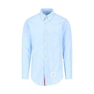 THOM BROWNE Klassisches Popeline-Hemd mit RWB-Trimming MWL010E 03113 480 160468176 [P]