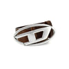 Diesel B-IDR Silver D Buckle Belt Brown 160469355 [P]
