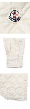 Moncler Quilted Jacket with Logo Patch (Ivory) 2F00001 788UY 052 152100552 [P]