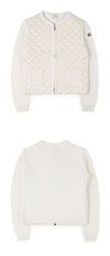 Moncler Women’s Logo Patch Padded Mixed Knit Cardigan 154655705 [P]