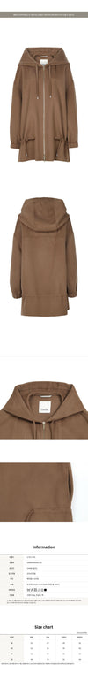 MaxMara Adriana Drawstring Wool Hooded Zip Coat 160480621 [P]