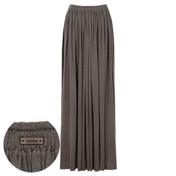 MaxMara Mud Libreia Pleated Long Skirt 004 160480679 [P]