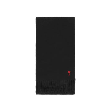 AMI Logo Embroidered Wool Scarf 160484352 [P]