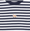Maison Kitsune Baby Fox Patch Stripe Cropped Women's T-Shirt 155989139 [P]