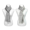 Gucci Wool Silk Scarf 165904 3G646 1400 Gray Two-Tone 149952588 [P]