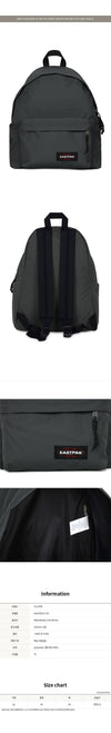 EASTPAK グレーマグネティックパデッドパーカー24LバックパックEK000620 7Z6 149271106 [P]
