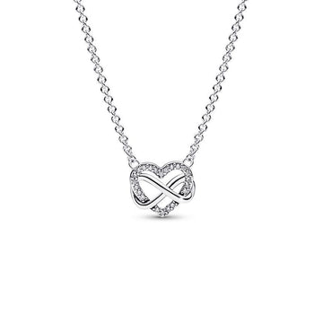 Pandora Sparkling Infinity Heart Collier Necklace 155454491 [P]