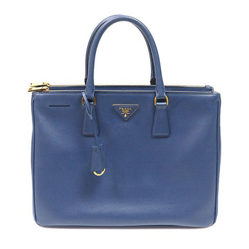 Prada Blue Saffiano Lux Double Zip Large Tote Bag 160501322 [P]
