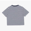 Maison Kitsune Baby Fox Patch Stripe Cropped Short Sleeve T-Shirt 155629131 [P]