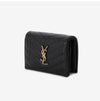 Saint Laurent Wallet Monogram Matelassé Gold Small Women Card Holder 149289568 [P]