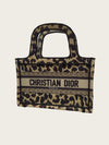Dior Leopard Embroidered Canvas Book Tote Mini Bag 160504291 [P]