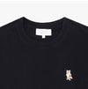 Maison Kitsune Men's Short Sleeve T-Shirt with Standing Fox Patch 155629125 [P]
