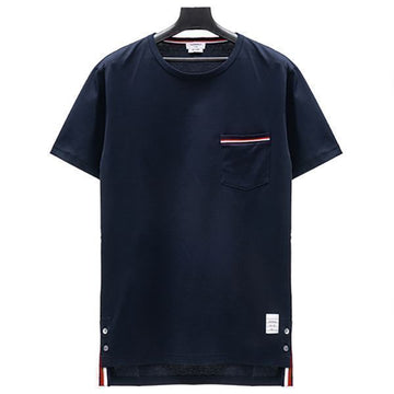 Thom Browne Pocket Trimming Medium Weight Jersey Cotton T-Shirt 142313630 [P]