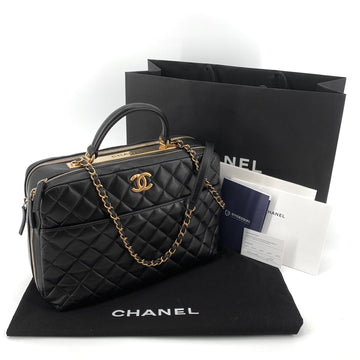 CHANEL トレンディCC チェーン ショルダーバッグ ボーリングバッグ ラージ 160533492 [P]