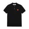 Comme Des Garcons Short Sleeve Polo Red Heart Patch 149502199 [P]