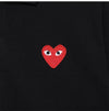 Comme Des Garcons Short Sleeve Polo Red Heart Patch 149502199 [P]