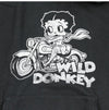 WILD DONKEY Unisex Hoodie Dyed Old Black 148219691 [P]