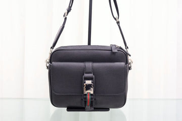 Gucci Web Loop Detail Small Crossbody Bag Black 816751 160555666 [P]