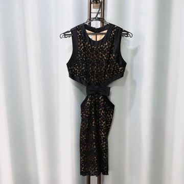Michael Kors Cutout Lace Ribbon Dress 4 160563500 [P]