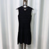 ROBERTO CAVALLI Geometrisches Jacquard Stretch Strick Mini Kleid 38 160563519 [P]