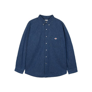 DANTON Herren Button-Down Hemd Licht Indigo DT-B0293-LI 154327248 [P]